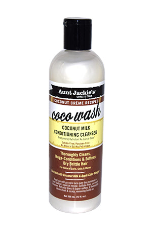 AUNT JACKIE'S Coconut Creme Wash Cleanser (12oz), Sareya Beauty Supply Store in calgary Alberta